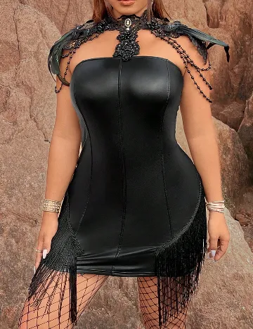 Rochie scurta SHEIN CURVE, negru