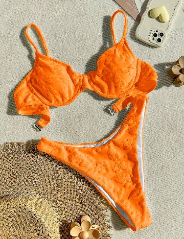 Costum de baie SHEIN, portocaliu