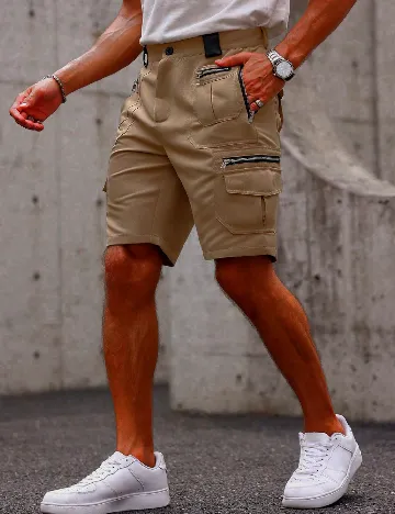 Pantaloni scurti SHEIN, maro deschis