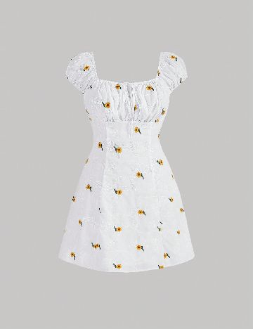 Rochie scurta SHEIN CURVE, alb