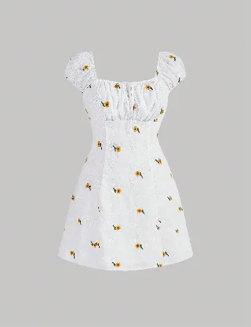 Rochie scurta SHEIN CURVE, alb