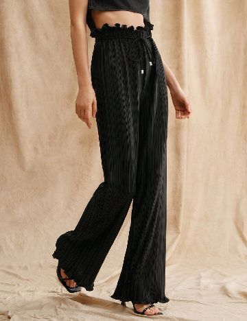 Pantaloni Anewsta, negru