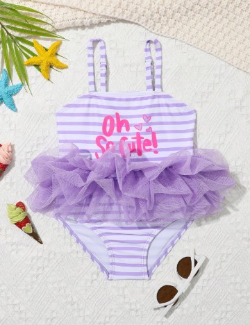 Costum de baie Shein Kids, mov