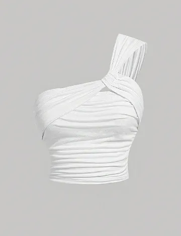 Top SHEIN CURVE, alb