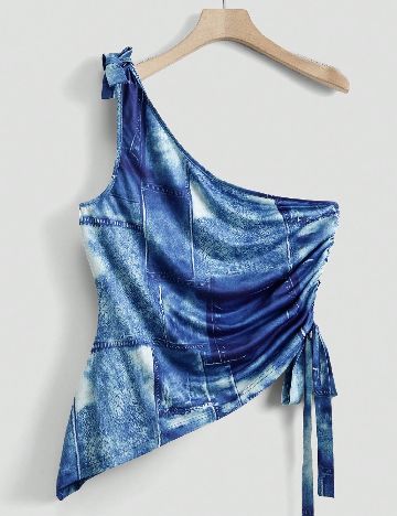 Top SHEIN CURVE, albastru