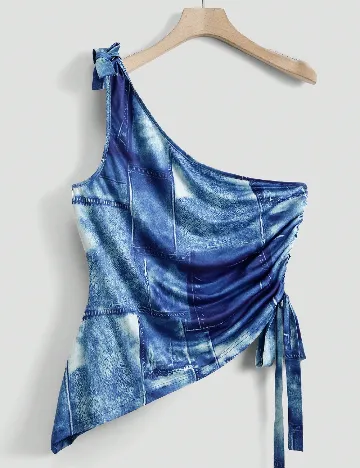 Top SHEIN CURVE, albastru