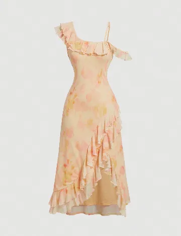 Rochie scurta SHEIN, portocaliu