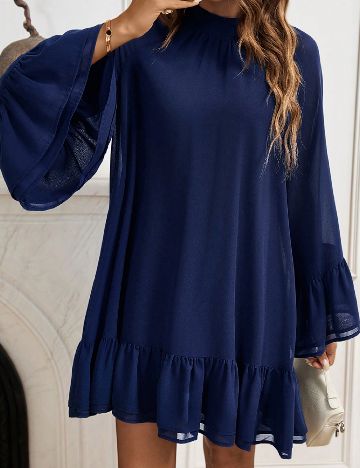 Rochie scurta SHEIN, bleumarin