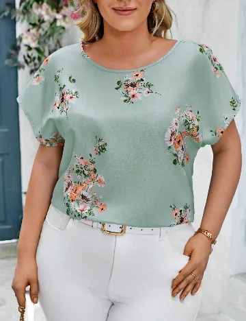 Bluza SHEIN CURVE, bleu