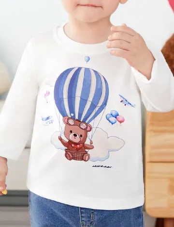 Bluza Shein Kids, alb