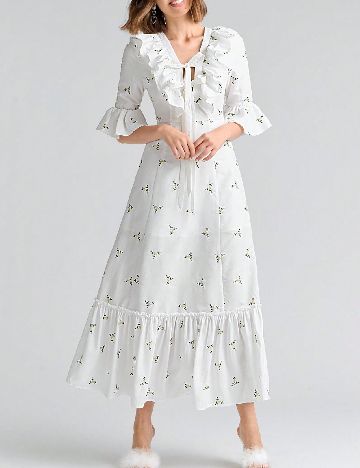 Rochie medie SHEIN, alb