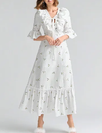 Rochie medie SHEIN, alb