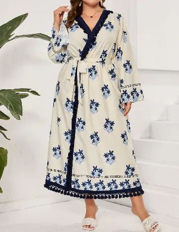 Rochie lunga SHEIN CURVE, ecru