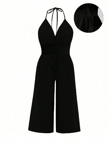 Salopeta SHEIN CURVE, negru