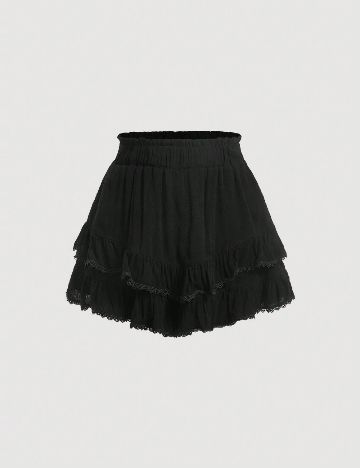 Fusta pantalon SHEIN, negru