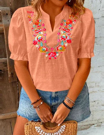 Bluza SHEIN CURVE, portocaliu