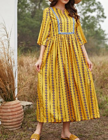 Rochie medie SHEIN, galben