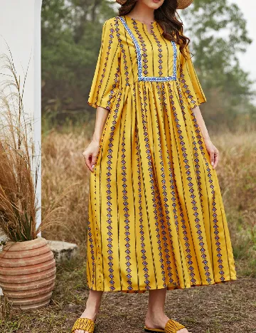 Rochie medie SHEIN, galben