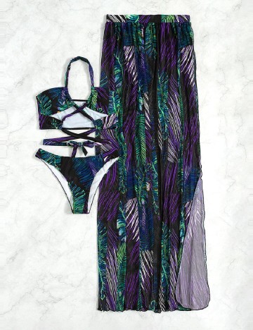 Costum de baie SHEIN, mix culori