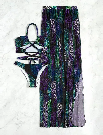 Costum de baie SHEIN, mix culori