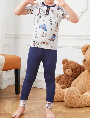 Compleu Shein Kids, albastru