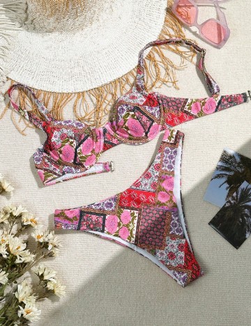 Costum de baie SHEIN, mix culori