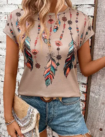 Bluza Emery Rose, maro