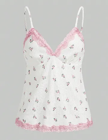 Maiou Romwe, alb/roz