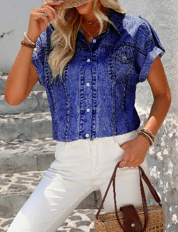 Camasa SHEIN, albastru