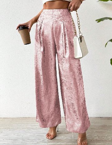 Pantaloni SHEIN, roz