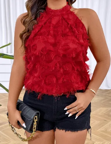 Bluza SHEIN CURVE, rosu