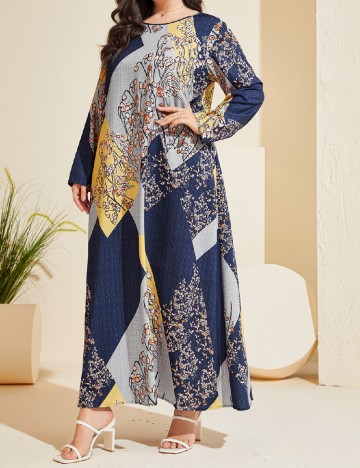 Rochie lunga SHEIN CURVE, albastru