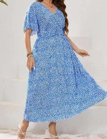 Rochie lunga SHEIN CURVE, albastru