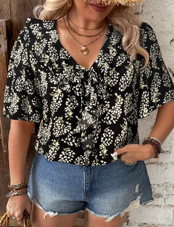 Bluza SHEIN CURVE, negru