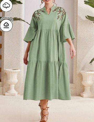 Rochie medie SHEIN, verde