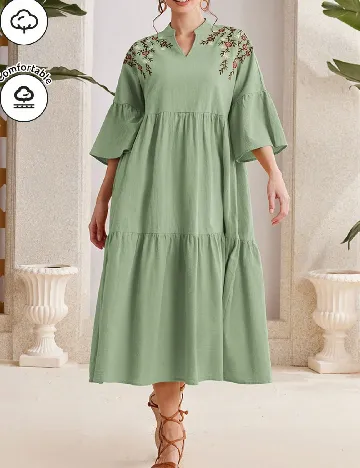 Rochie medie SHEIN, verde