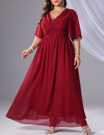 Rochie lunga SHEIN CURVE, rosu