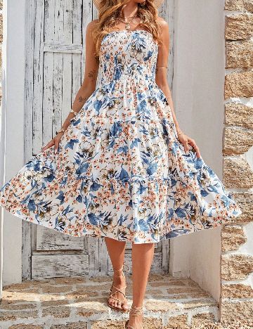 Rochie medie SHEIN, floral print