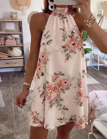 Rochie scurta SHEIN, floral print