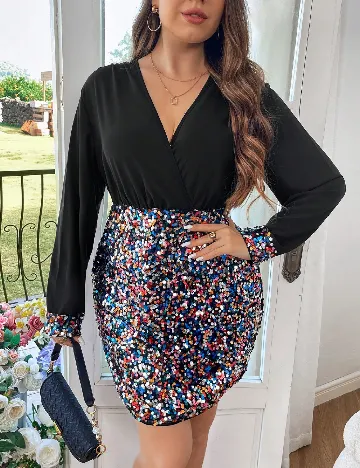 Rochie scurta SHEIN CURVE, mix culori