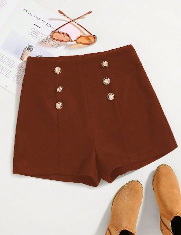 Pantaloni scurti SHEIN, maro