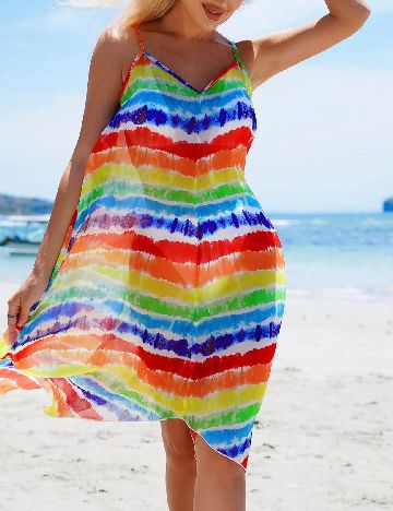 Rochie de plaja SHEIN, mix culori