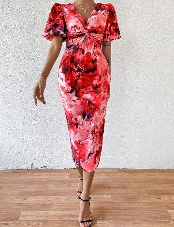 Rochie medie SHEIN, rosu