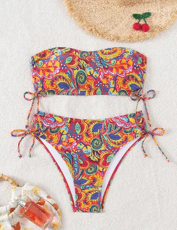 Costum de baie SHEIN, mix culori