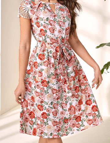 Rochie medie SHEIN, floral print