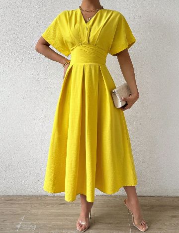 Rochie medie SHEIN, galben