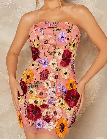 Rochie scurta SHEIN, floral print