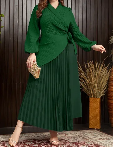 Rochie lunga SHEIN CURVE, verde
