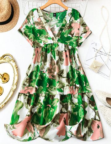 Rochie lunga SHEIN CURVE, verde