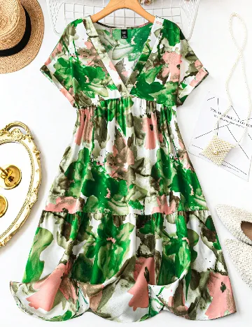 Rochie lunga SHEIN CURVE, verde